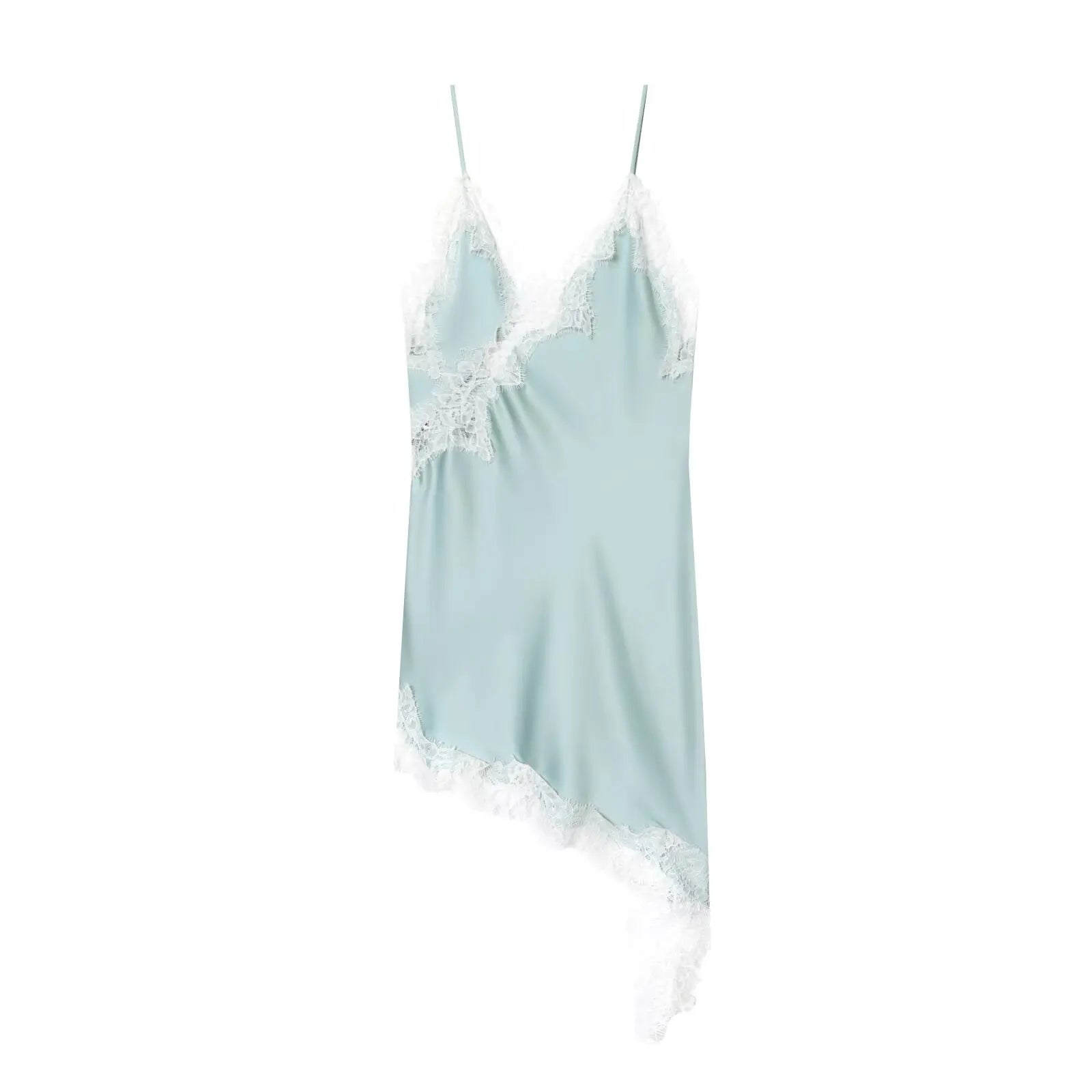 MUJER 2025 Lace Slip Dress Woman Black Backless Short Dresses for Women Asymmetric Party Women's Summer Dress Satin Sexy Dresses