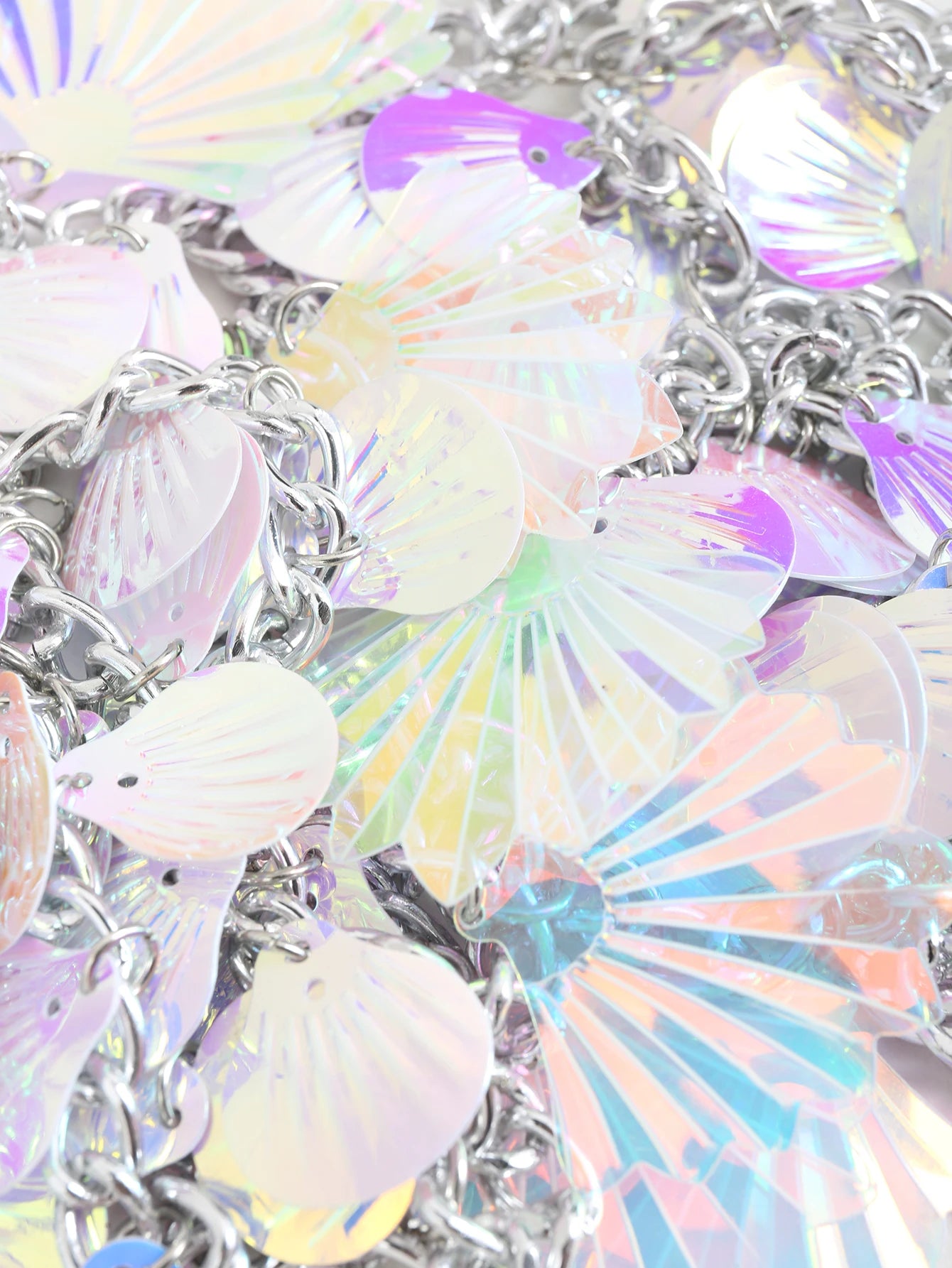 Sexy Mermaid Sequins Shell Bra Top Beach Bikinis Accessories New Summer Lingerie Hollow Out Chest Body Chain Outfit Party